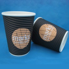 Corrugated paper cup